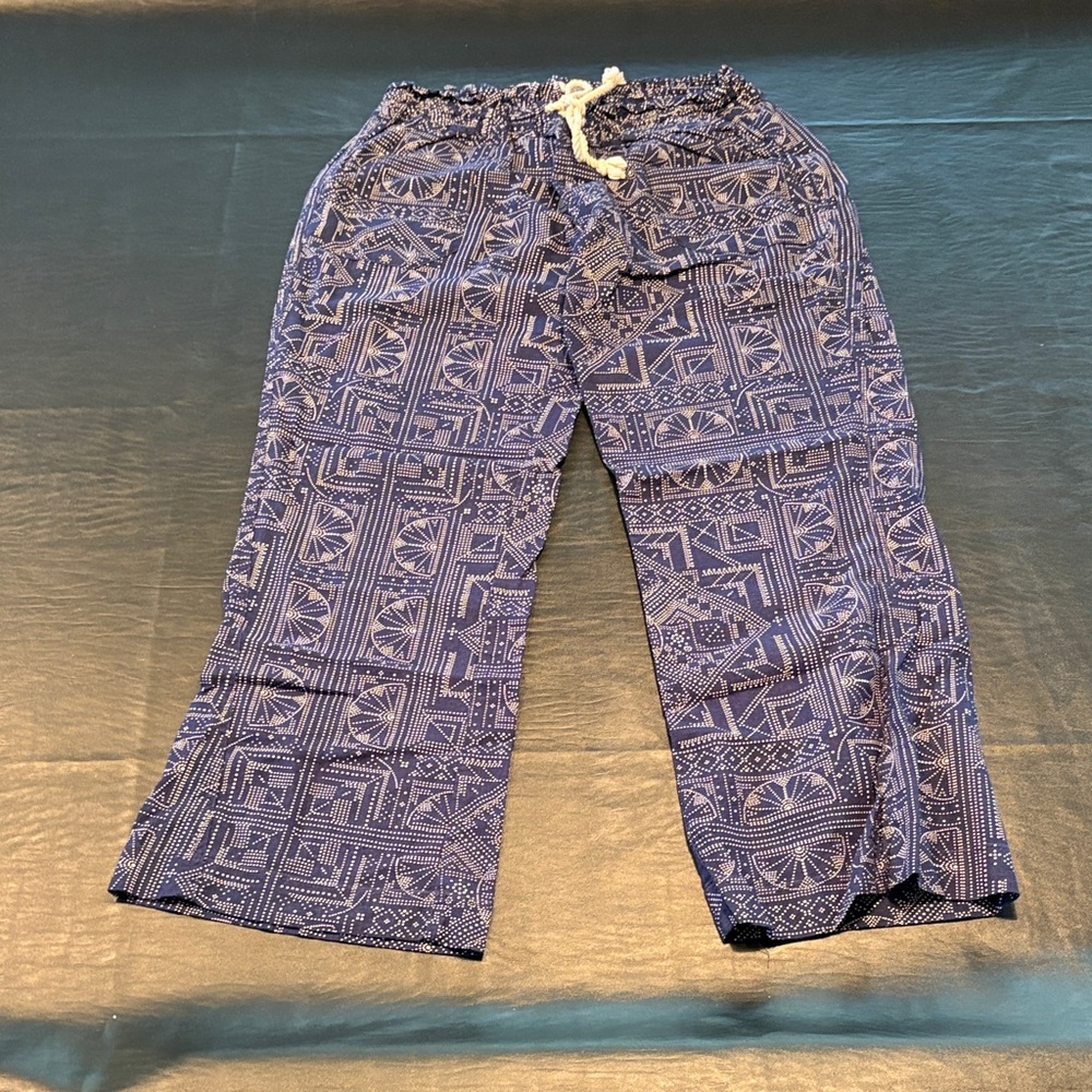 Women’s Blue Patterned Pants